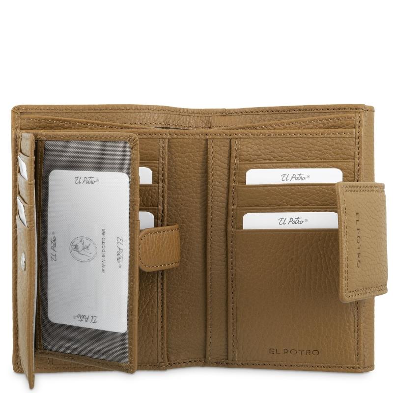 El potro Cartera de mujer mediana en piel vacuno color cuero- I R I S COMPRAR AHORA