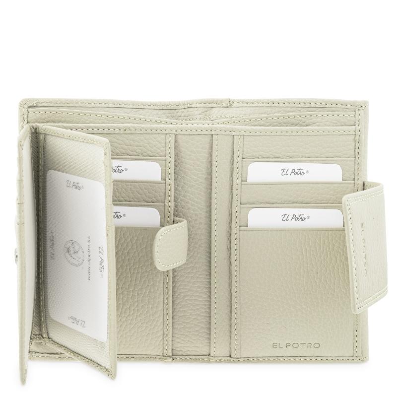 El potro Cartera de mujer mediana en piel vacuno color beige- I R I S ÚLTIMAS EDICIONES