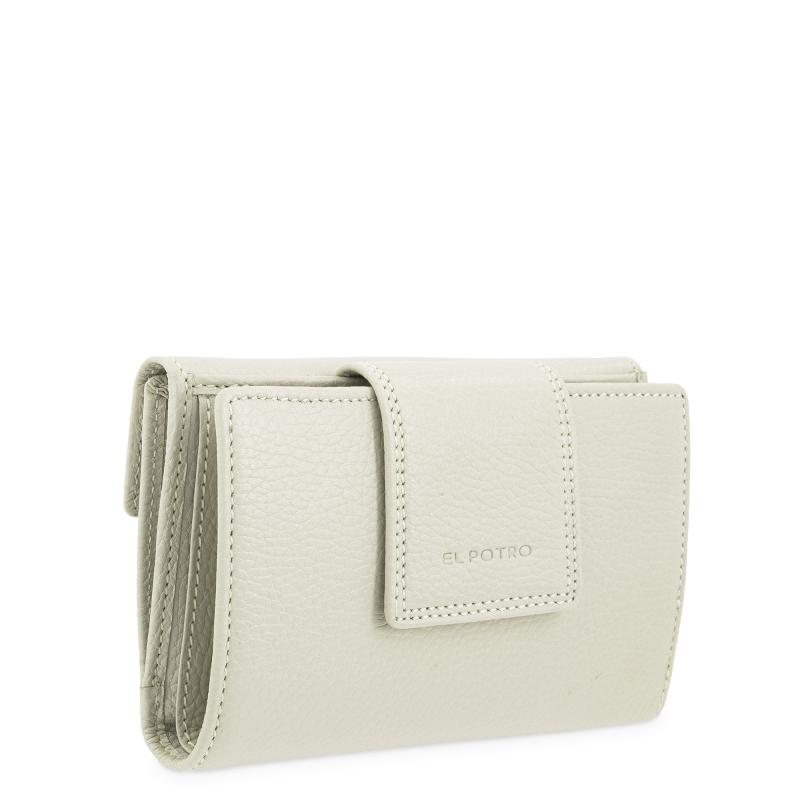 El potro Cartera de mujer mediana en piel vacuno color beige- I R I S ÚLTIMAS EDICIONES