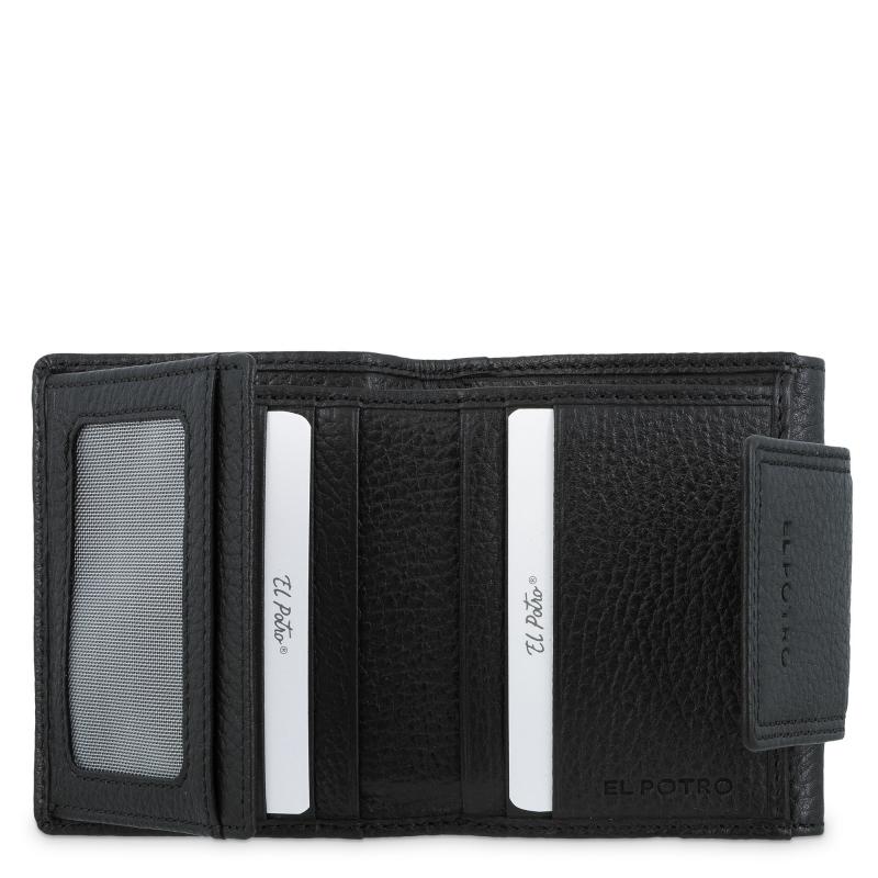 El potro Cartera de mujer pequeña en piel vacuno color negro - I R I S Últimos 2 días