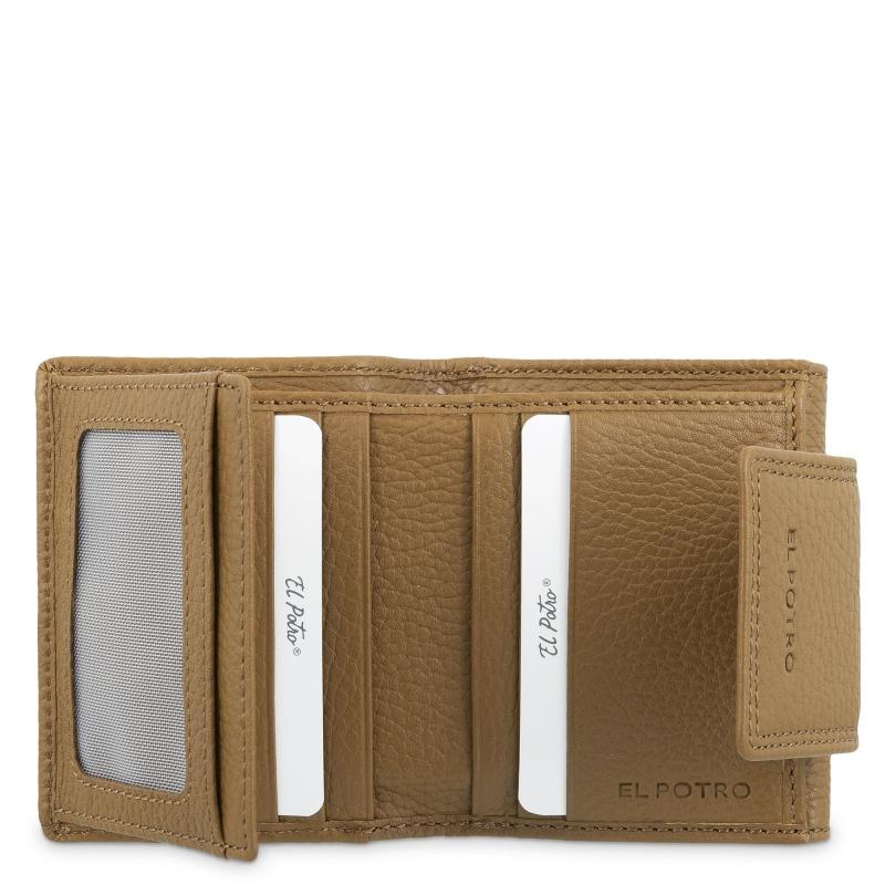 El potro Cartera de mujer pequeña en piel vacuno color cuero - I R I S Último día