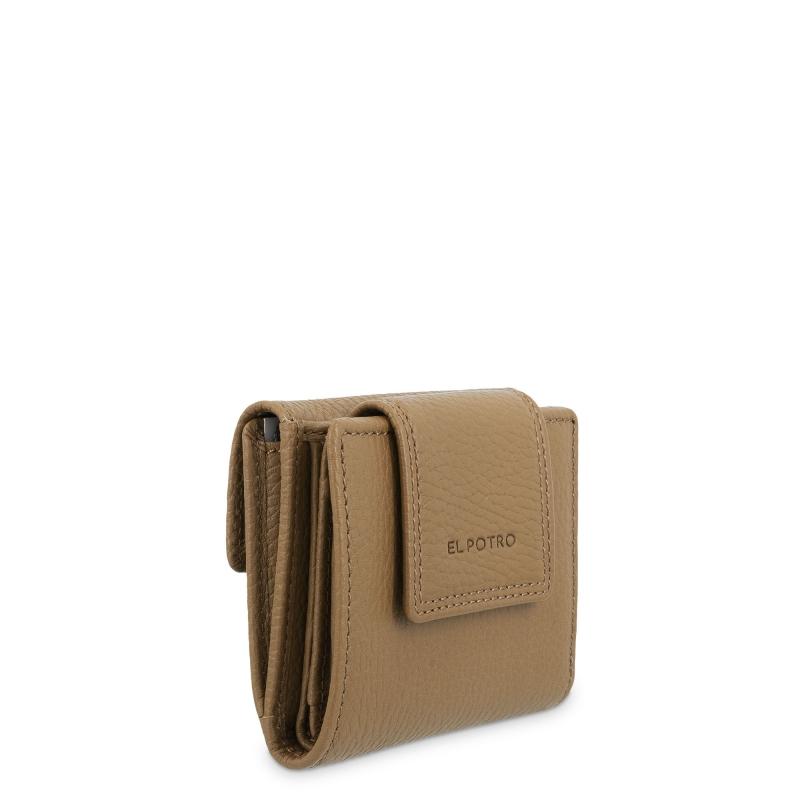 El potro Cartera de mujer pequeña en piel vacuno color cuero - I R I S Último día