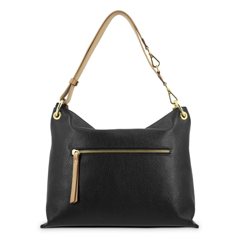 El potro Bolso Hobo mediano en piel vacuno color negro - Oasis Solo queda un día
