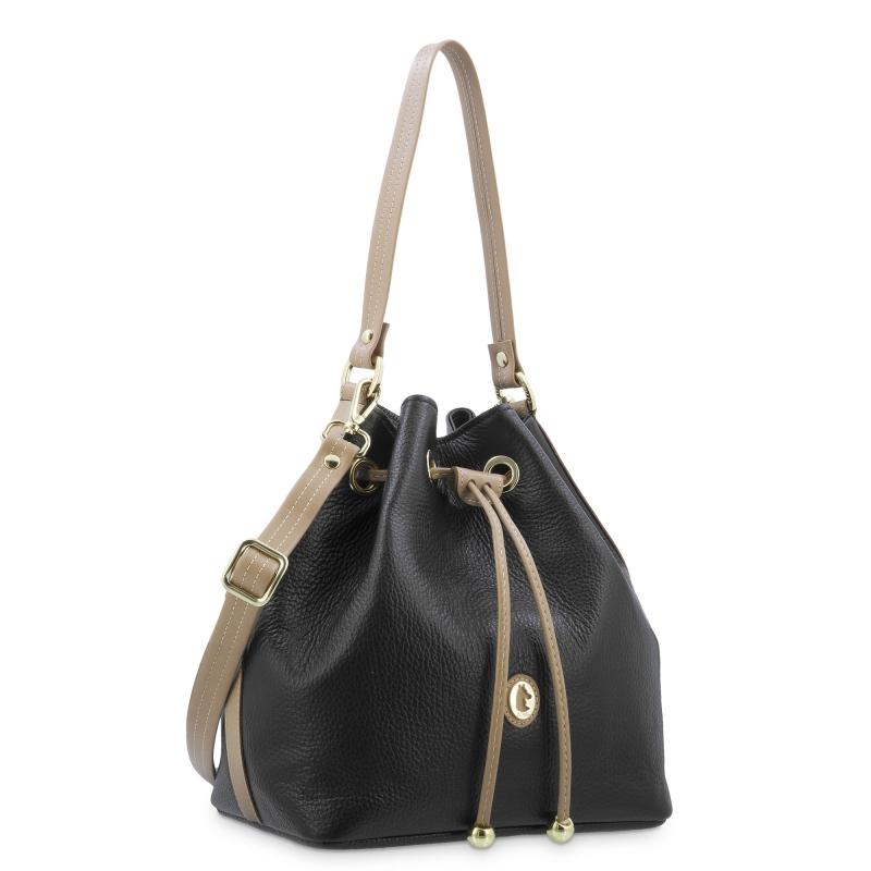 El potro Bolso Saco mujer en piel vacuno color negro - Oasis Envío internacional gratuito
