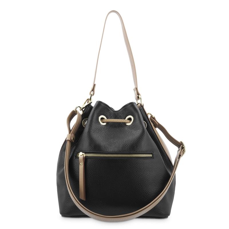 El potro Bolso Saco mujer en piel vacuno color negro - Oasis Envío internacional gratuito