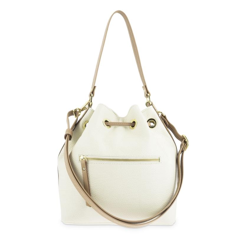 El potro Bolso Saco mujer en piel vacuno color ivory - Oasis Tienda de fábrica