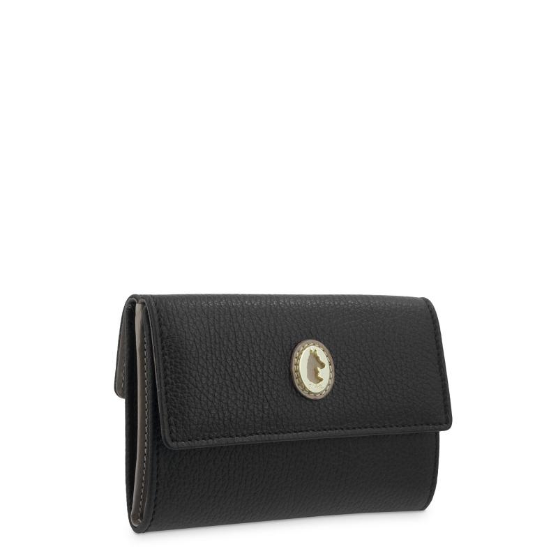 El potro Cartera mediana mujer en piel vacuno color negro-El Potro Ahorra y exporta