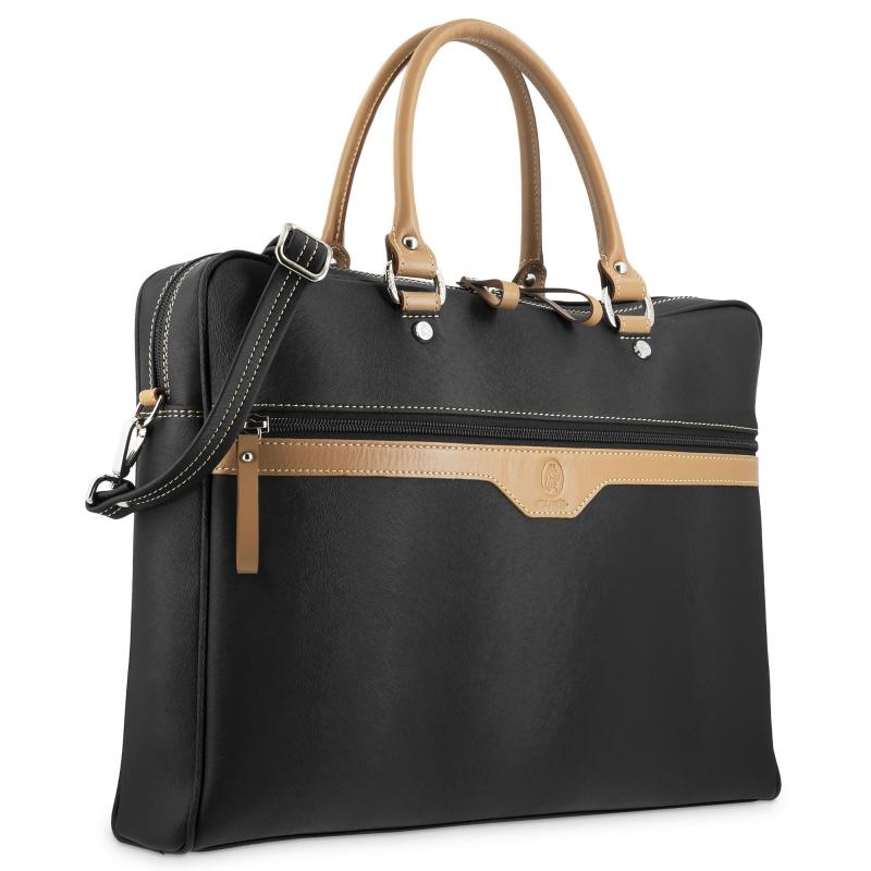 El potro Bolso carpeta grande mujer color negro-Base 2025