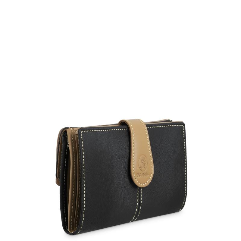 El potro Cartera mediana mujer en color negro-base-El Potro Outlet