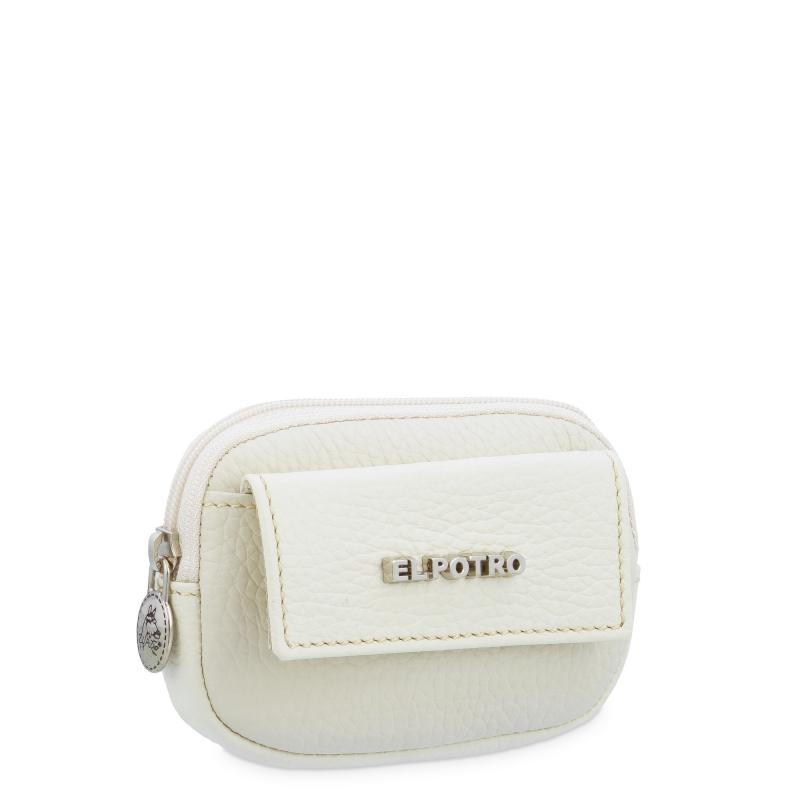 El potro Monedero mujer en piel vacuno color ivory - Floater Rebajas