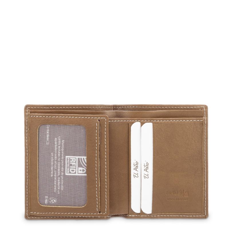 El potro Cartera billetera en piel vacuno color cuero-origen-El Potro Rebajas de fábrica