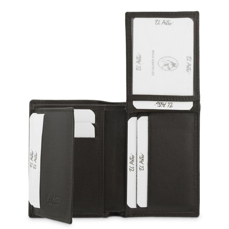 El potro Cartera tarjetero hombre en piel vacuno color marrón Elite-El Potro COMPRAR AHORA