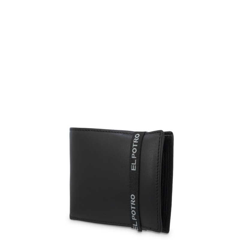 El potro Cartera tarjetero interior en piel vacuno color negro-El Potro Precio de fábrica