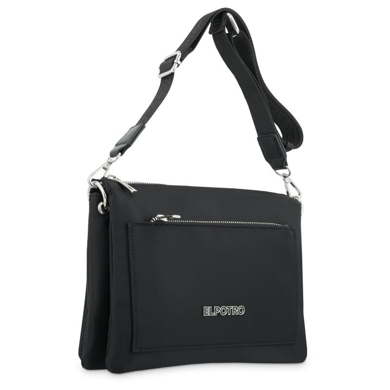 El potro Bolso macuto fuelle negro - EL POTRO En oferta