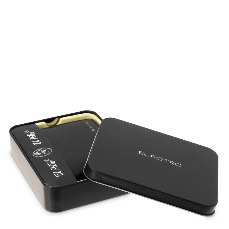 El potro Cartera tarjetero en piel vacuno color negro-ELPOTRO En línea