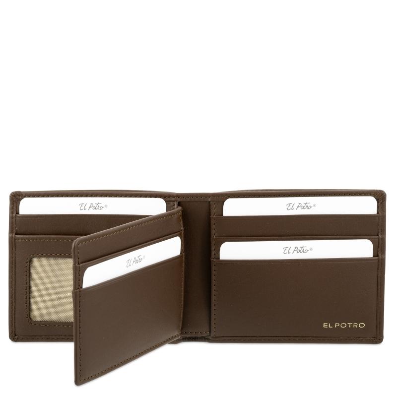 El potro Cartera tarjetero en piel vacuno color cuero-ELPOTRO Outlet