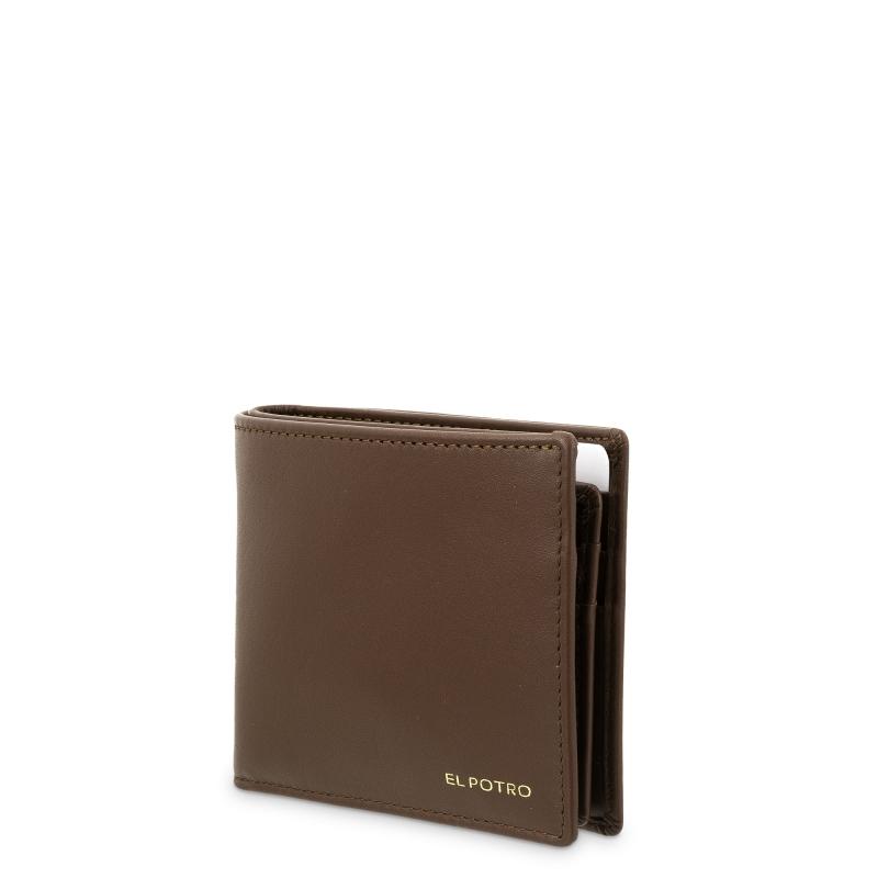 El potro Cartera tarjetero en piel vacuno color cuero-ELPOTRO Outlet