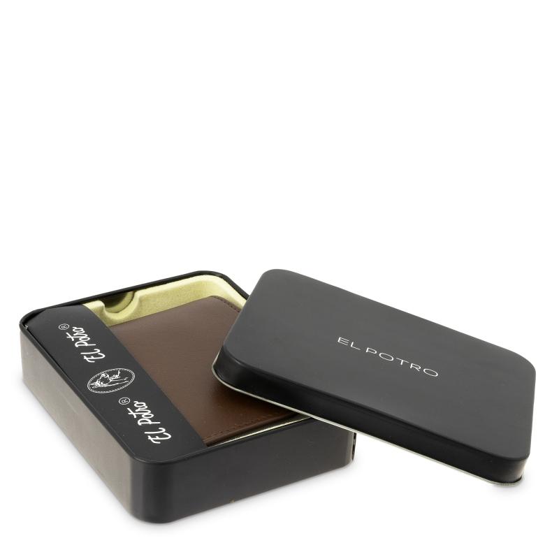 El potro Cartera tarjetero en piel vacuno color cuero-ELPOTRO Outlet