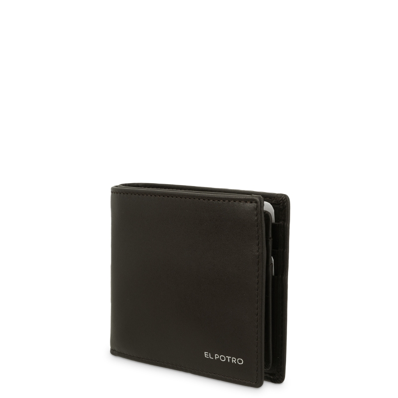 El potro Cartera tarjetero en piel vacuno color marrón-ELPOTRO Rebajas