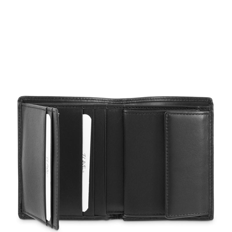 El potro Cartera monedero interior de hombre en piel vacuno negro nación-E L P O T R O Tienda