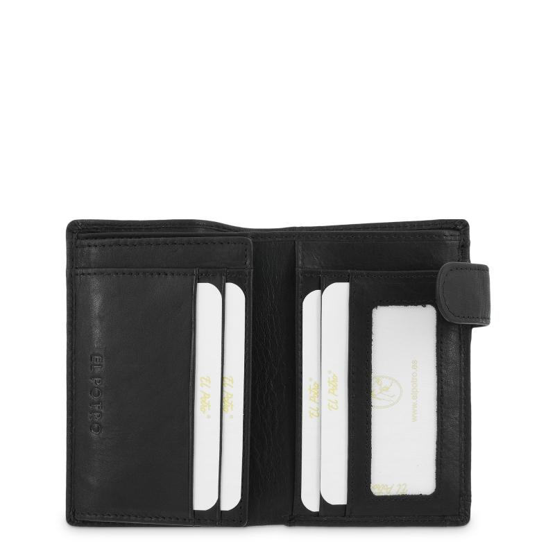 El potro Cartera grande con monedero exterior hombre en piel vacuno color negro -Durango Rebajas top