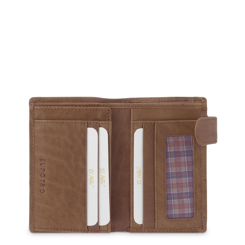 El potro Cartera grande con monedero exterior hombre en piel vacuno color cuero-Durango Envío gratis