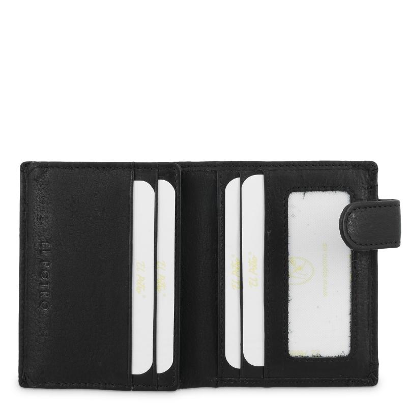 El potro Cartera con monedero exterior hombre en piel vacuno color negro- Durango Oferta especial