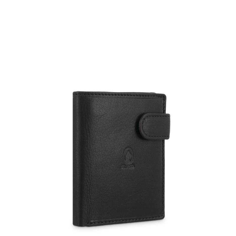 El potro Cartera con monedero exterior hombre en piel vacuno color negro- Durango Oferta especial