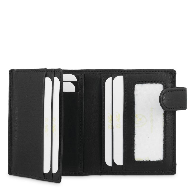 El potro Cartera con monedero exterior hombre en piel vacuno color negro- Durango Oferta especial