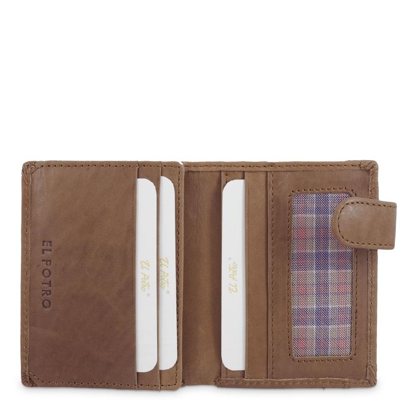 El potro Cartera con monedero exterior hombre en piel vacuno color cuero- Durango Envío gratis
