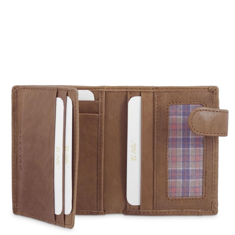 El potro Cartera con monedero exterior hombre en piel vacuno color cuero- Durango Envío gratis