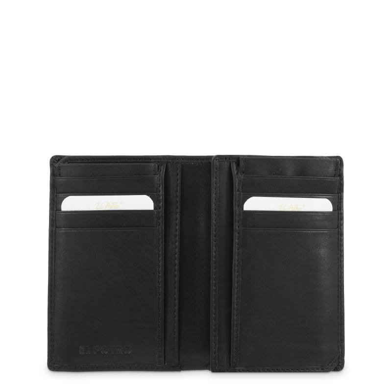 El potro Cartera grande con tarjeteros exterior hombre en piel vacuno color negro -Durango Últimos 3 días