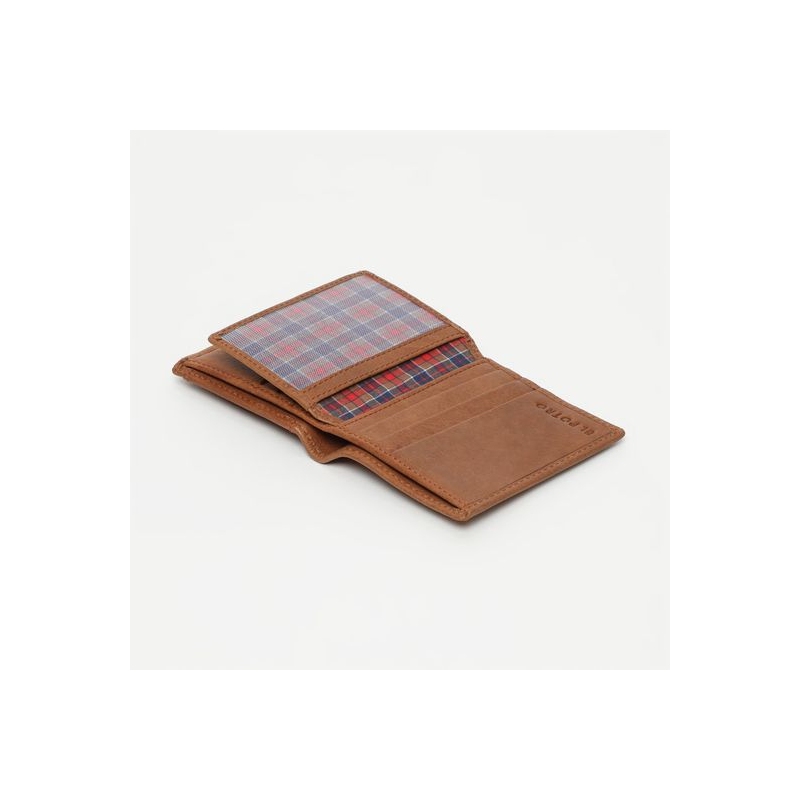 El potro Cartera hombre en piel vacuno color cuero - Durango Precio de fábrica
