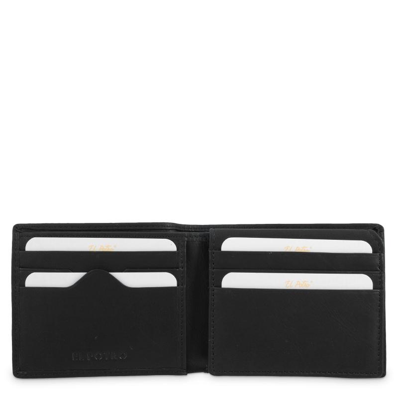 El potro Cartera hombre en piel vacuno color negro - Durango Solo queda un día