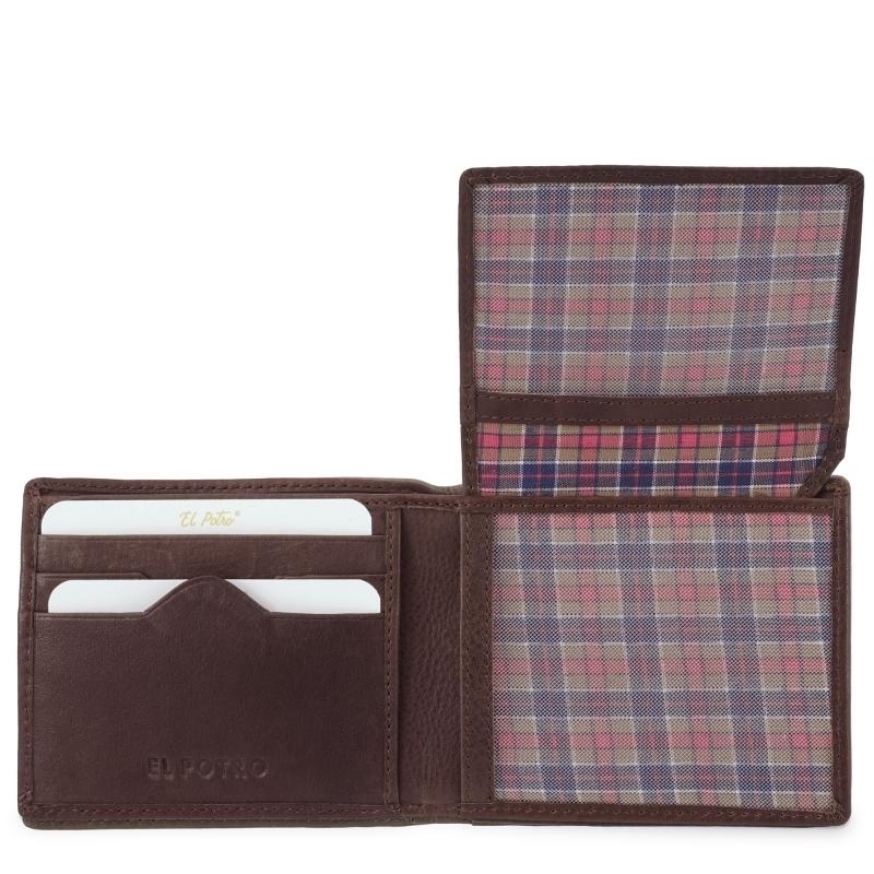 El potro Cartera hombre en piel vacuno color marrón - Durango Superdescuento