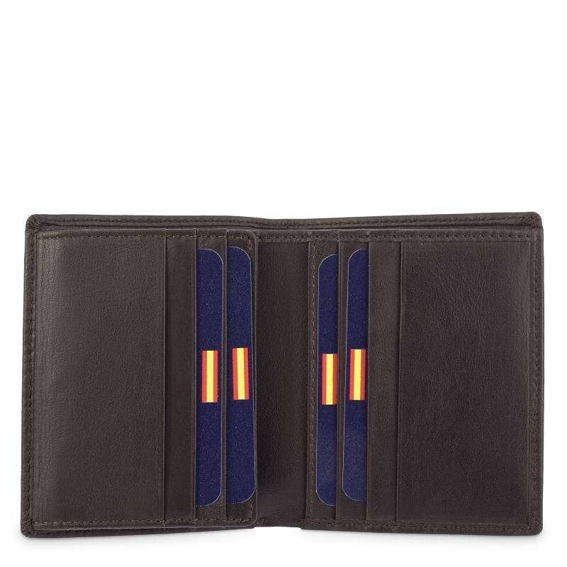 El potro Cartera hombre en piel vacuno color marrón - Roma Liquidación