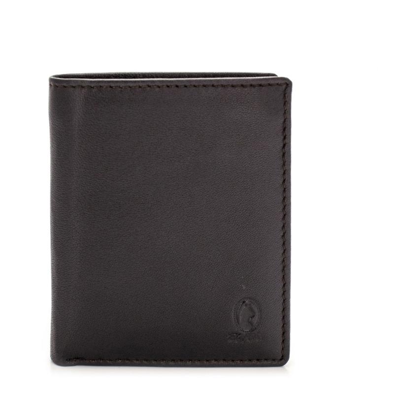 El potro Cartera hombre en piel vacuno color marrón - Roma Liquidación