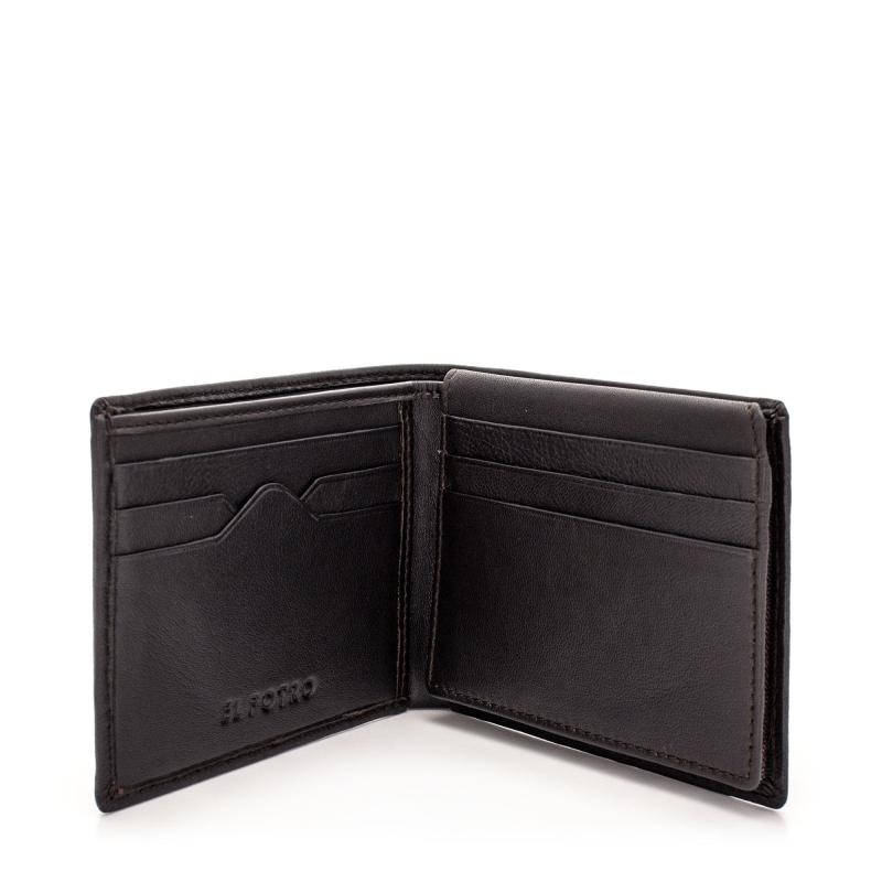 El potro Cartera hombre en piel vacuno color negro - Roma Ahorra y exporta