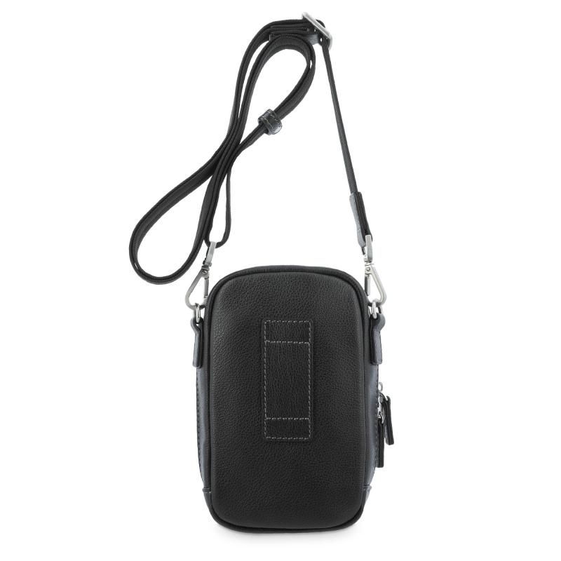 El potro Bolso Bandolera hombre en piel vacuno color negro - Box Ofertas de temporada