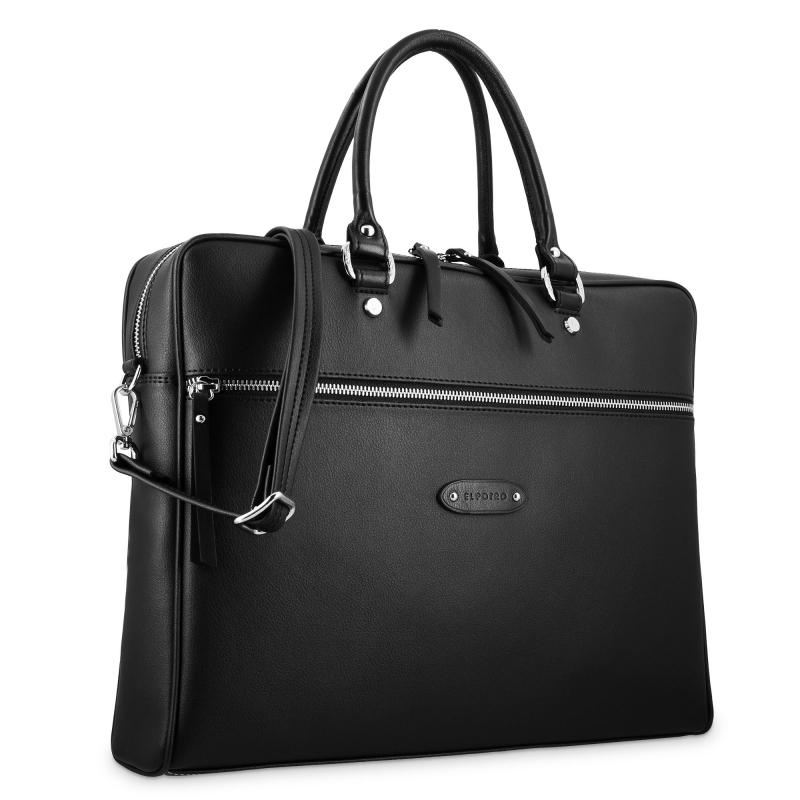 El potro Bolso grande portadocumentos de mujer de color negro - EL POTRO Outlet