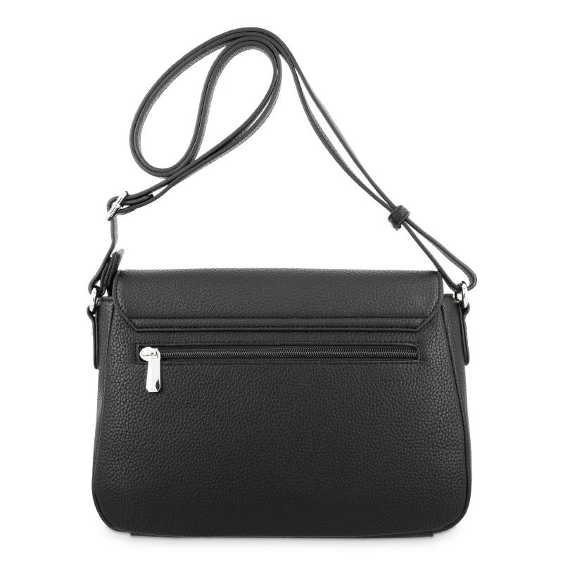 El potro Bolso solapa grande bandolera de El Potro color negro-Siena Outlet online