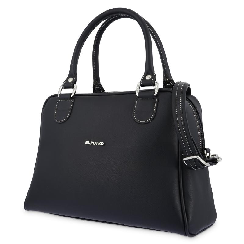El potro Bolso Bowling mujer color negro - Angula Venta caliente