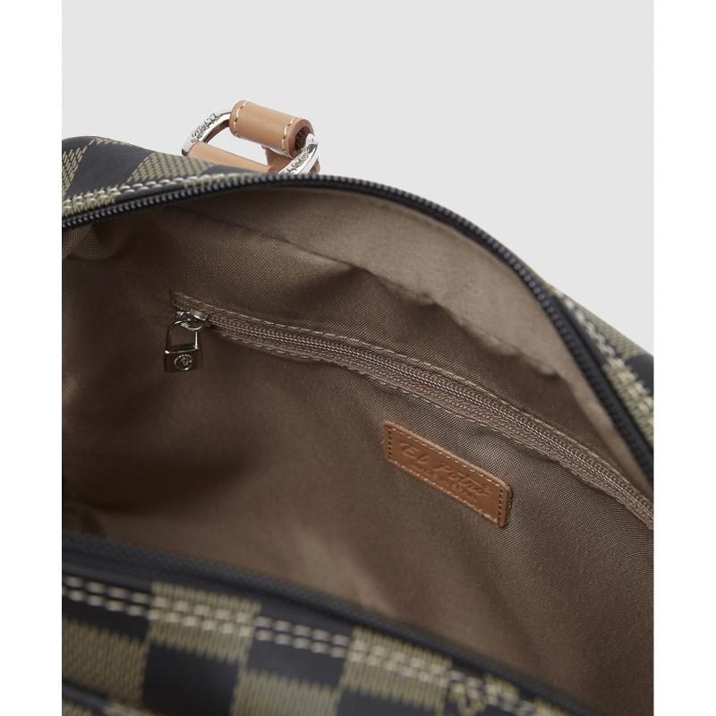 El potro Bolso Bowling mujer en lona y piel vacuno color NEGRO - Chess En oferta