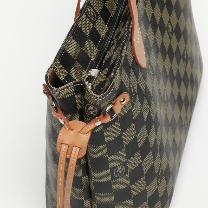 El potro Bolso tote cesta chess negro-El Potro Rebajas baratas
