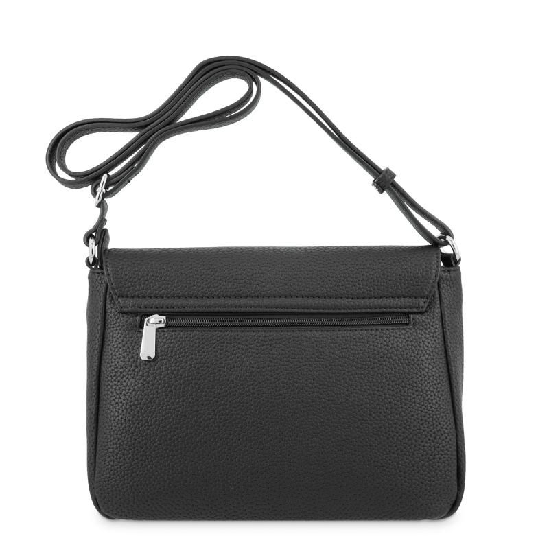 El potro Bolso solapa bandolera de El Potro color negro-Siena Envío gratis