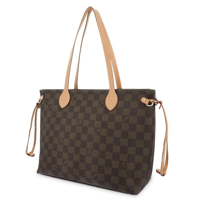 El potro Bolso cesta tote chess marrón-El Potro Oferta especial de fábrica