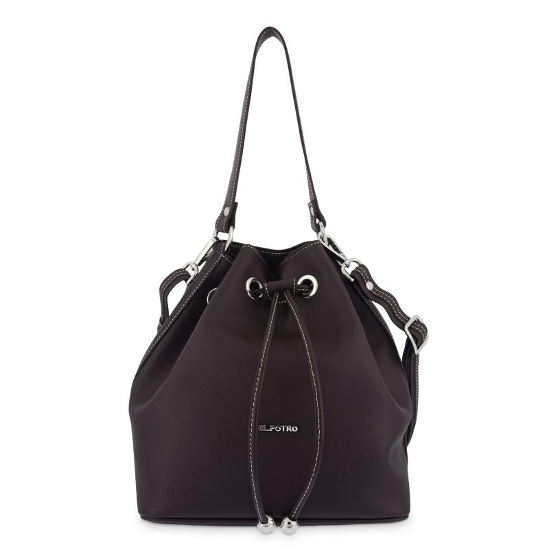 El potro Bolso Saco mujer color marrón - Angula