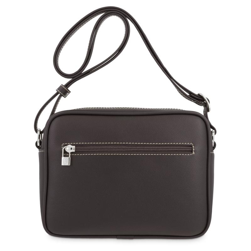 El potro Bolso bandolera pequeña mujer en lona color marrón-Angula Última moda