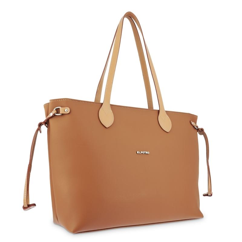 El potro Bolso Tote mujer color cuero - Angula Ofertas de temporada