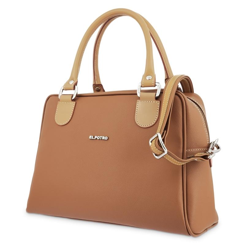 El potro Bolso Bowling mujer color cuero - Angula Grandes ahorros
